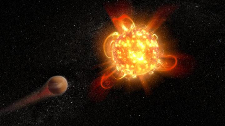 Superflare from red dwarf observed