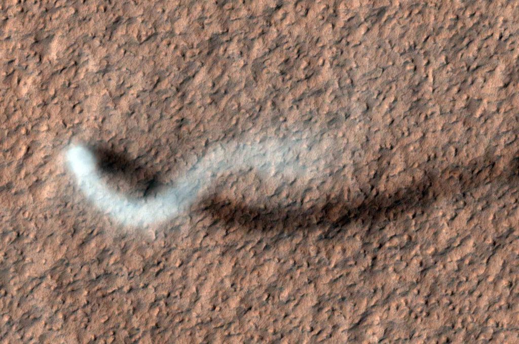 Así suena una tormenta de polvo en Marte